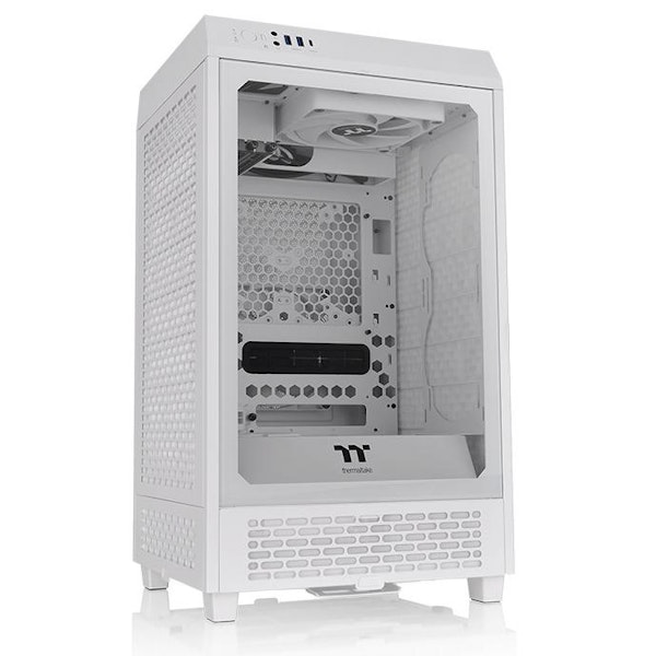 Thermaltake The Tower 200 - Mini Tower Case (Snow) | PLE Computers