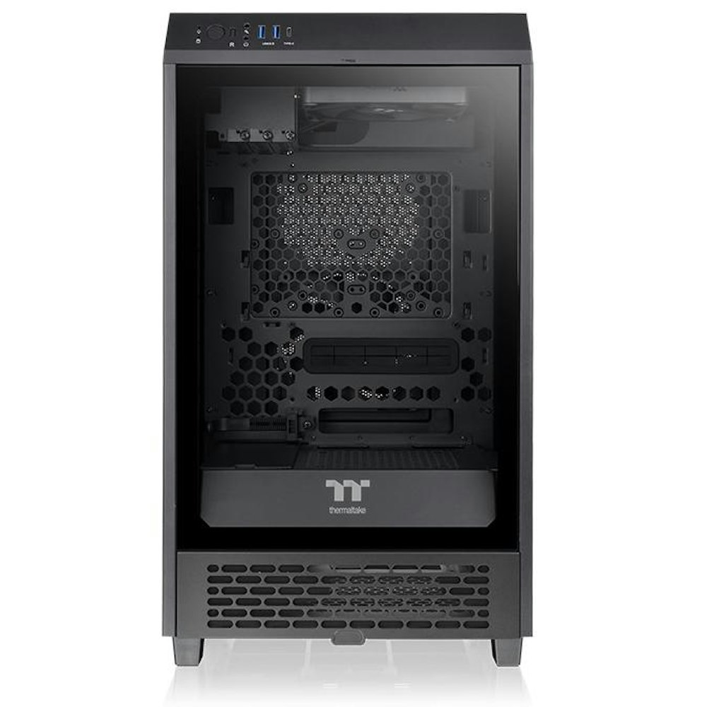 A large main feature product image of Thermaltake The Tower 200 - Mini Tower Case (Black)