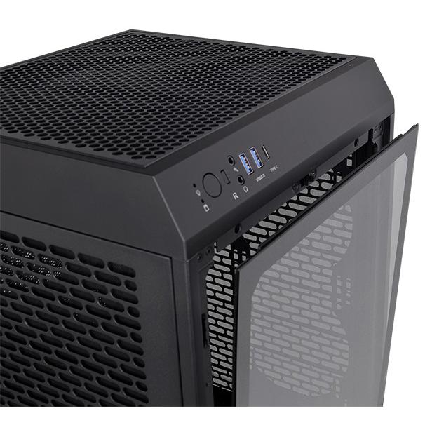 A large main feature product image of Thermaltake The Tower 200 - Mini Tower Case (Black)