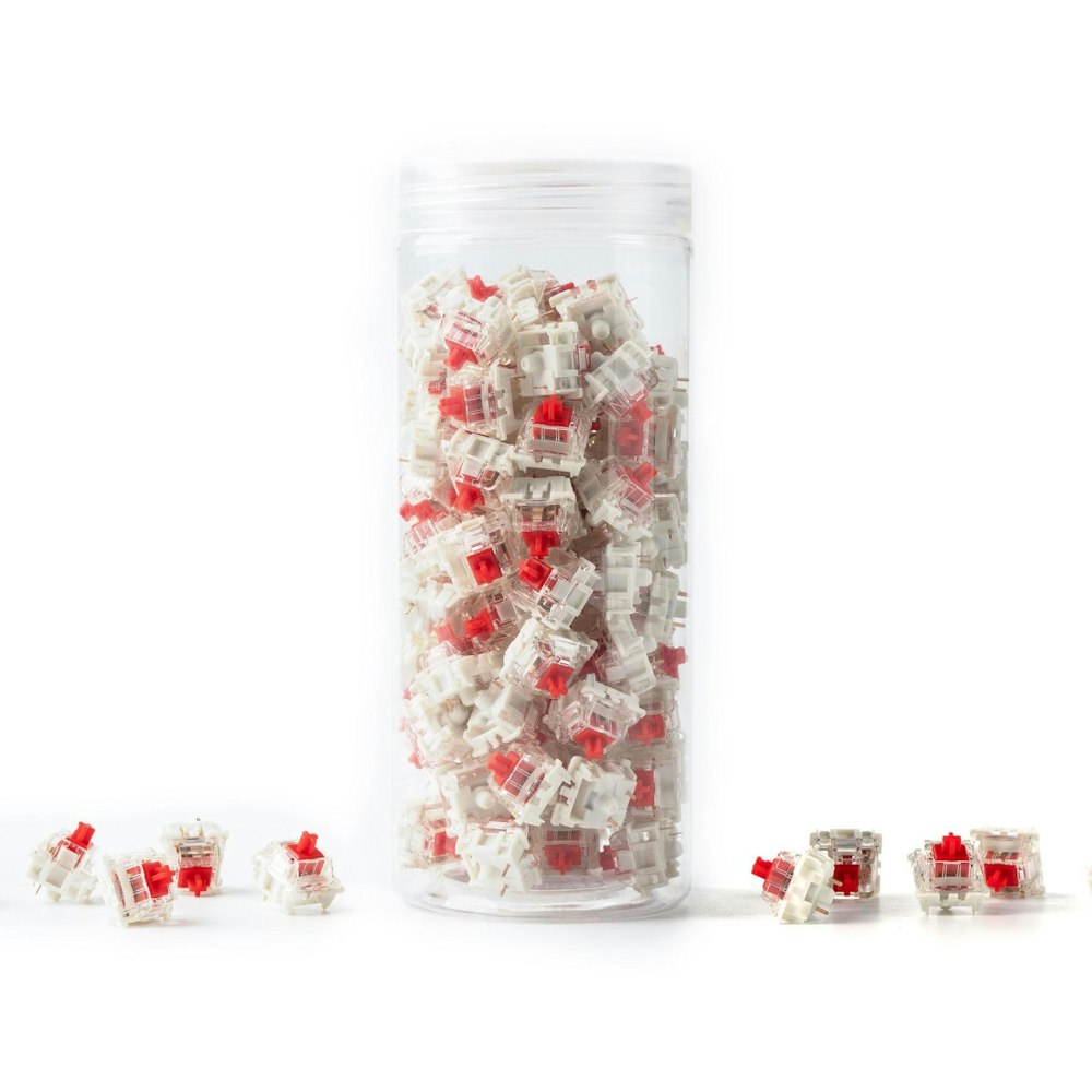 A large main feature product image of Gateron G Pro 3.0 Red - 45g Linear Switch Set (110pcs)