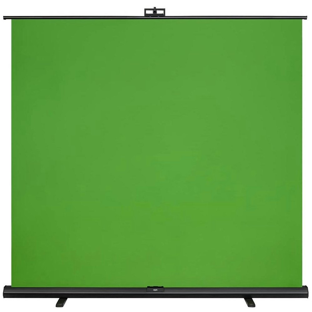 A large main feature product image of Elgato Collapsible Chroma Key Panel Green Screen XL