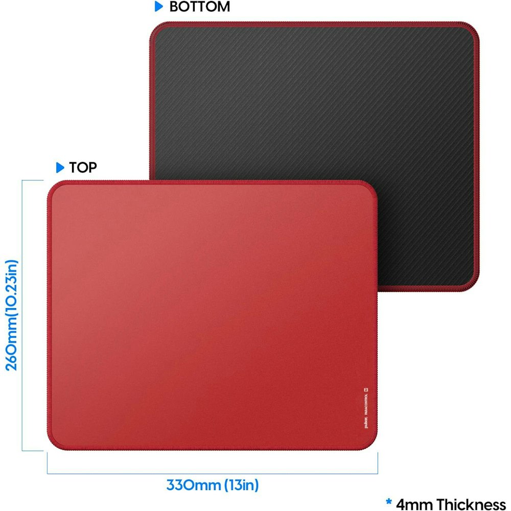 A large main feature product image of Pulsar Paracontrol V2 Mousepad Medium - Red