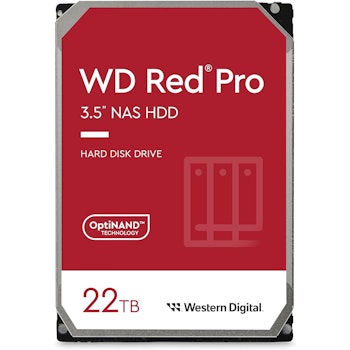 Product image of WD Red Pro 3.5" NAS HDD - 22TB 512MB - Click for product page of WD Red Pro 3.5" NAS HDD - 22TB 512MB
