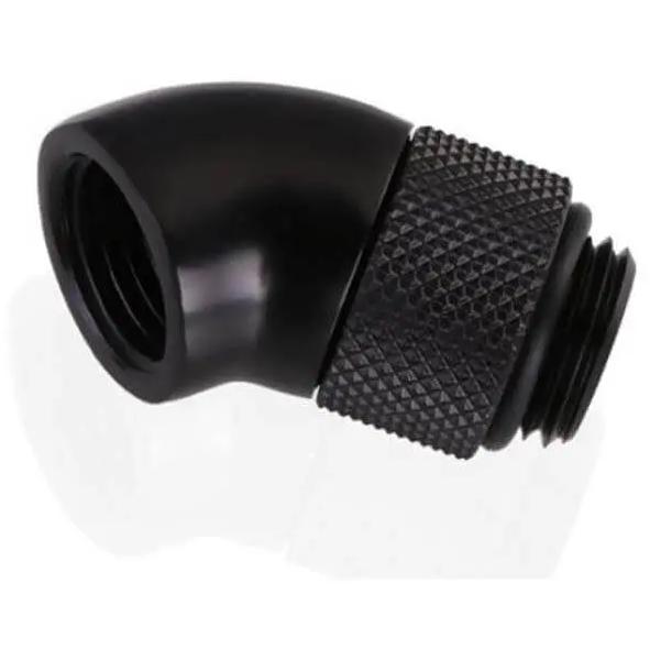 A large main feature product image of Bykski G1/4" 45 Degree Rotary Fitting (Black)