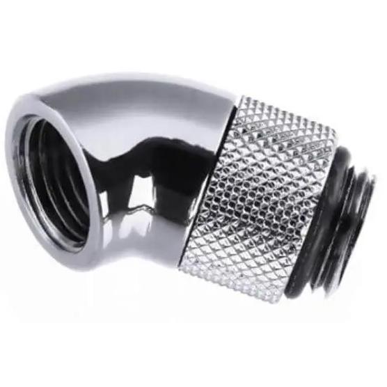 A large main feature product image of Bykski G1/4" 45 Degree Rotary Fitting (Silver)