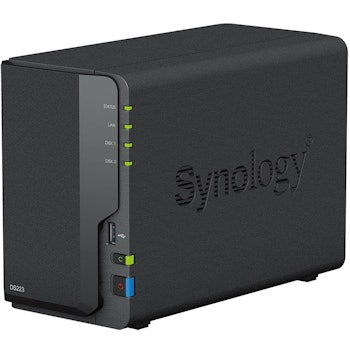 Product image of Synology DiskStation DS223 2 Bay NAS - Click for product page of Synology DiskStation DS223 2 Bay NAS