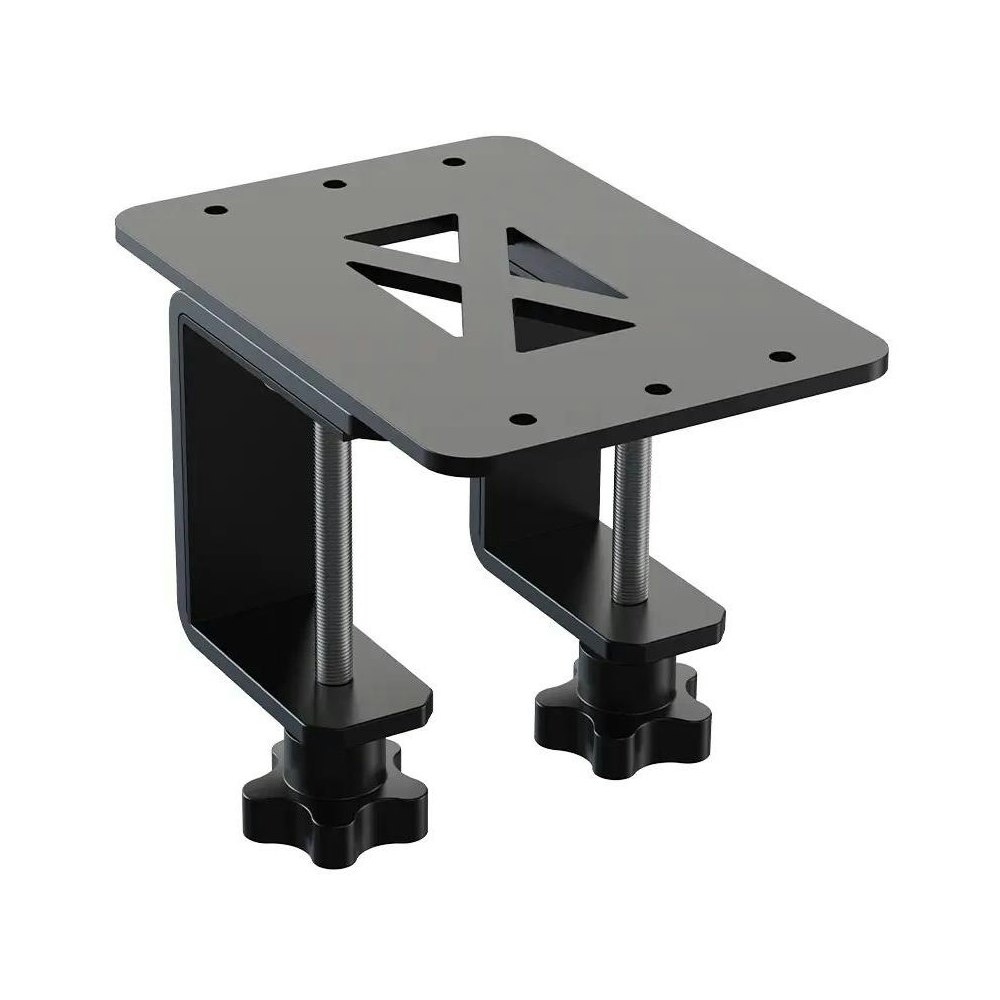 A large main feature product image of MOZA Handbrake & Shifter Table Clamp