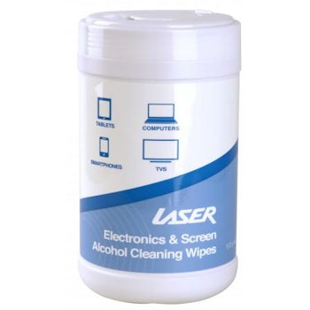 Product image of Laser Alcohol Cleaning Wipes 100 Pack - Click for product page of Laser Alcohol Cleaning Wipes 100 Pack