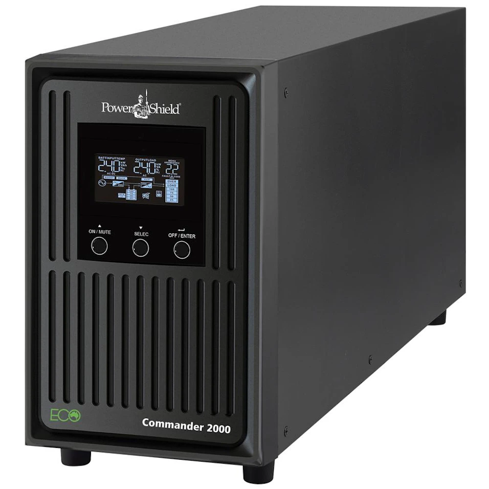PowerShield Commander Tower 2KVA - AVR Line Interactive Pure Sine Wave UPS