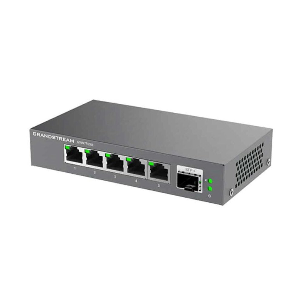 A large main feature product image of Grandstream 5 port Unmanaged 2.5 Multi-Gigabit Switch