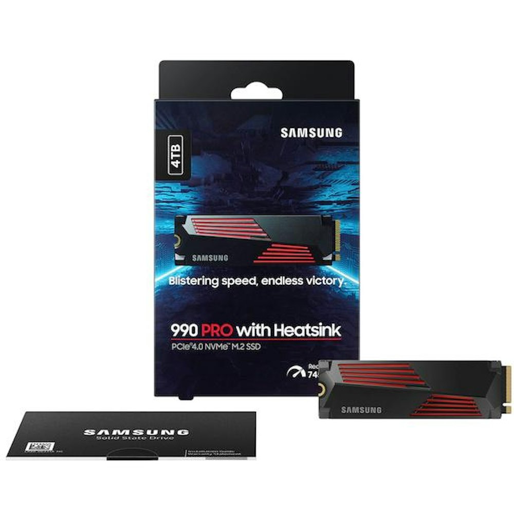 Samsung 990 Pro w/ Heatsink PCIe Gen4 NVMe M.2 SSD - 4TB