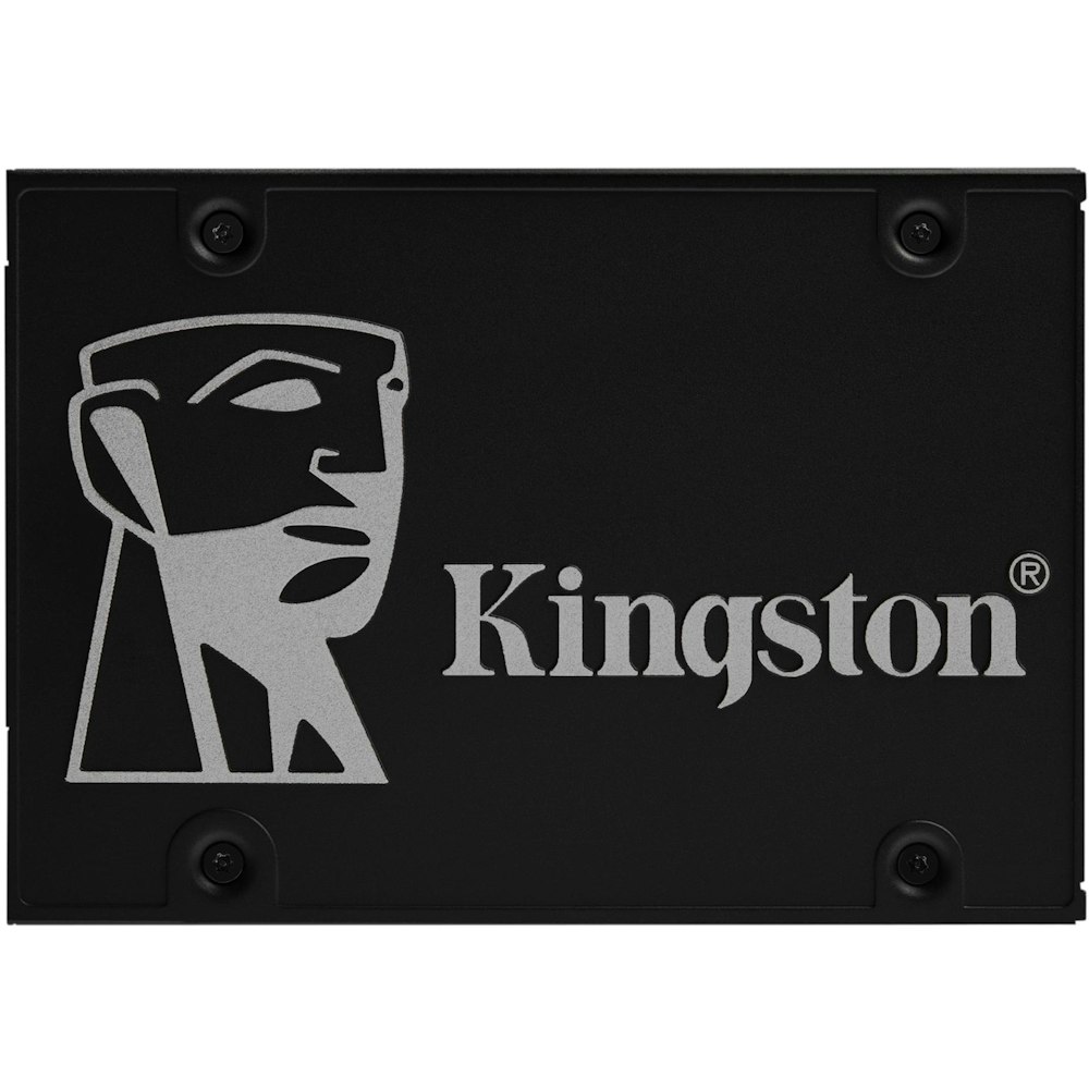 A large main feature product image of Kingston KC600 SATA III 2.5" SSD - 2048GB