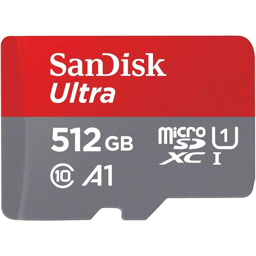 A large main feature product image of SanDisk Ultra 512GB UHS-I MicroSDXC Card