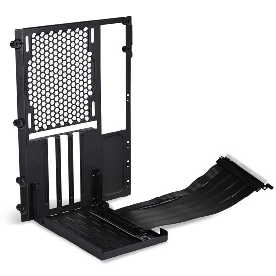 A large main feature product image of Lian Li O11D/Air Mini PCIe 4.0 Vertical Bracket Kit (Black)