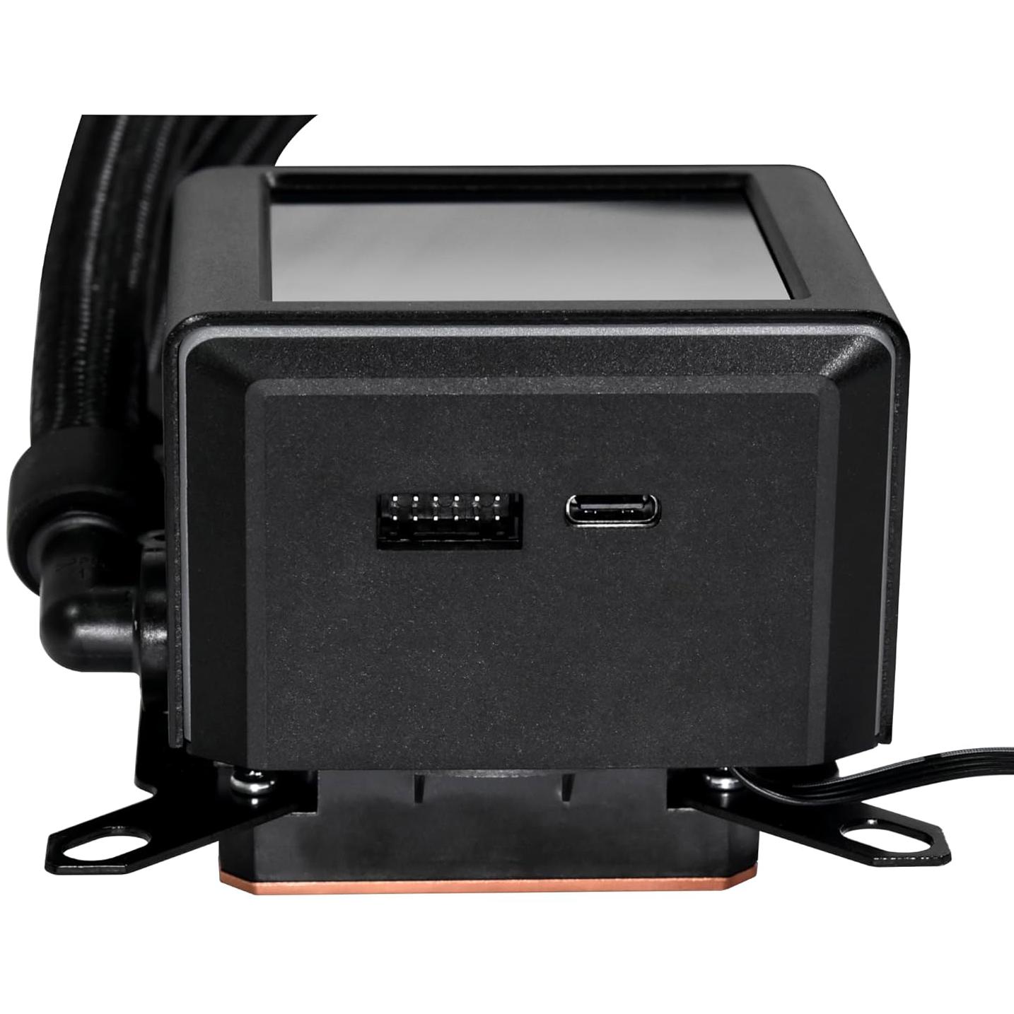 A large main feature product image of Lian Li Galahad II LCD 360mm ARGB AIO Liquid CPU Cooler (Black)