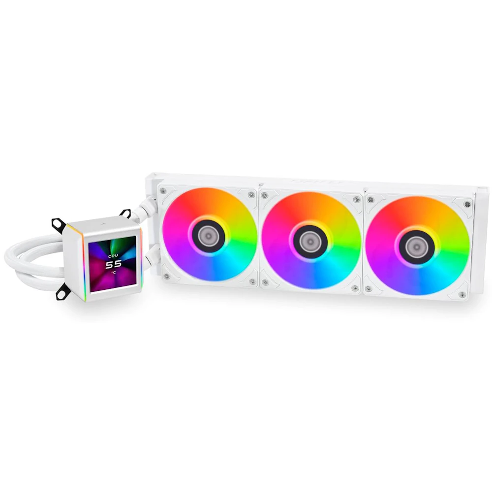 Lian Li Galahad II LCD 360mm ARGB AIO Liquid CPU Cooler (White)