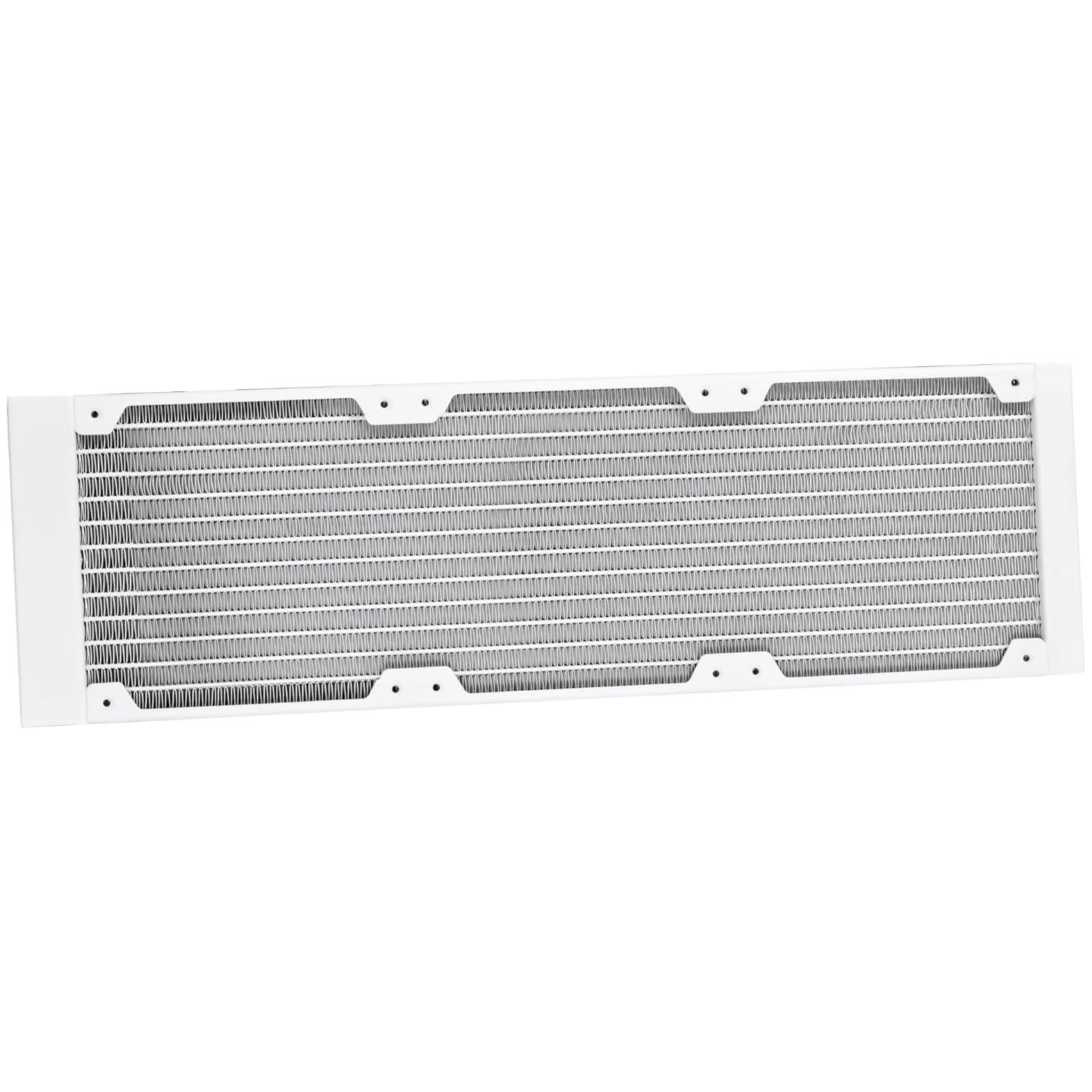 A large main feature product image of Lian Li Galahad II LCD 360mm ARGB AIO Liquid CPU Cooler (White)