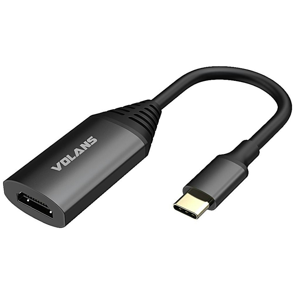 A large main feature product image of Volans Aluminium USB Type-C to HDMI Converter with 8K/60Hz & HDR10 Support