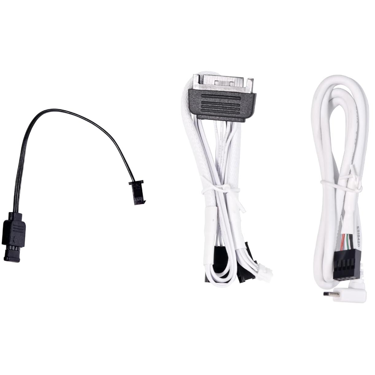 A large main feature product image of Lian Li Galahad II LCD 360mm ARGB AIO Liquid CPU Cooler (White)