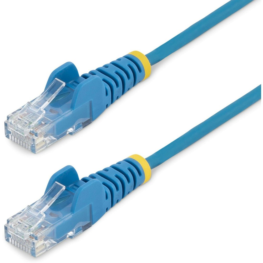 A large main feature product image of Startech 1m CAT6 Cable - Blue - Slim CAT6 Patch Cable - Snagless