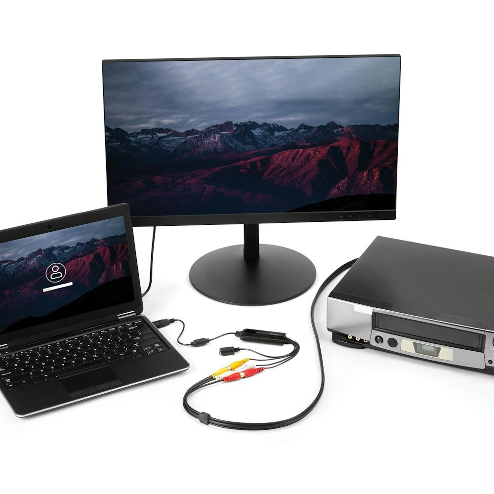 A large main feature product image of Startech USB Video Capture Adapter - S Video / Composite to USB Cable