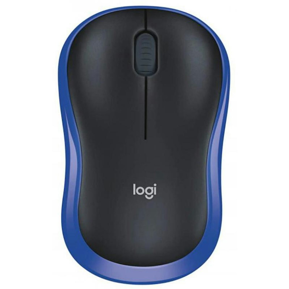 A large main feature product image of Logitech M185 Compact Wireless Mouse - Blue