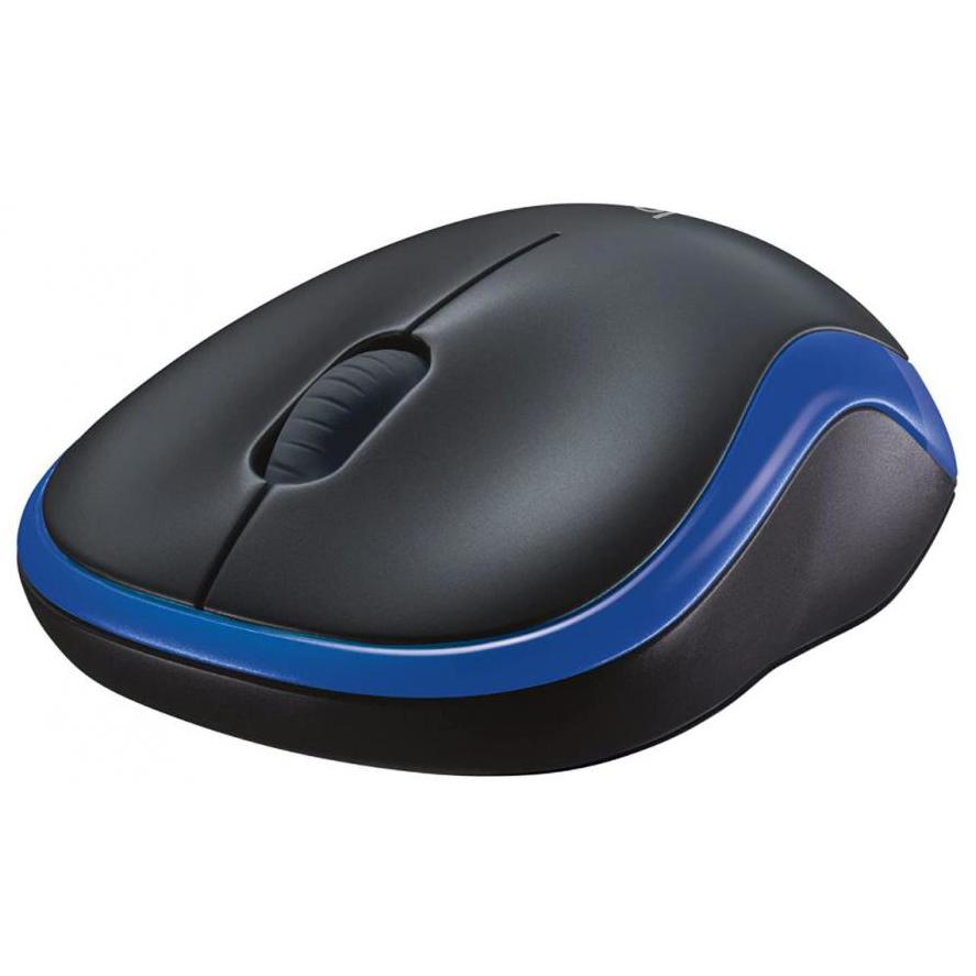 A large main feature product image of Logitech M185 Compact Wireless Mouse - Blue