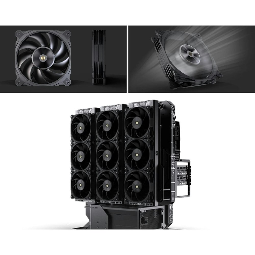 A large main feature product image of Bykski Granzon 120mm PWM Cooling Fan