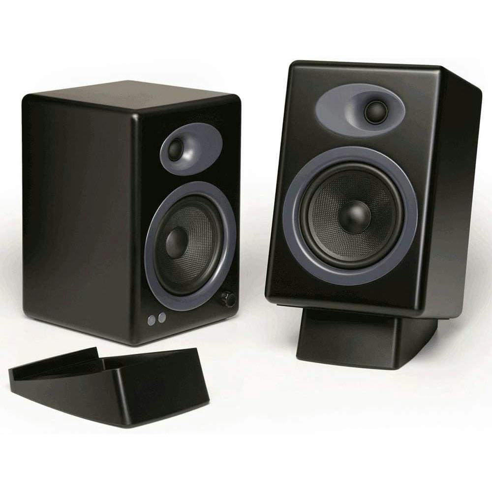 A large main feature product image of Audioengine DS2 - Desktop Speaker Stands for HD6, A5+ (Medium/Large)