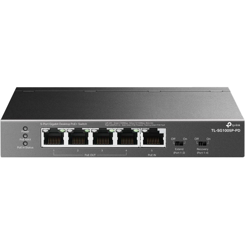 TP-Link TL-SG1005P-PD - 5-Port Gigabit Desktop PoE+ Switch
