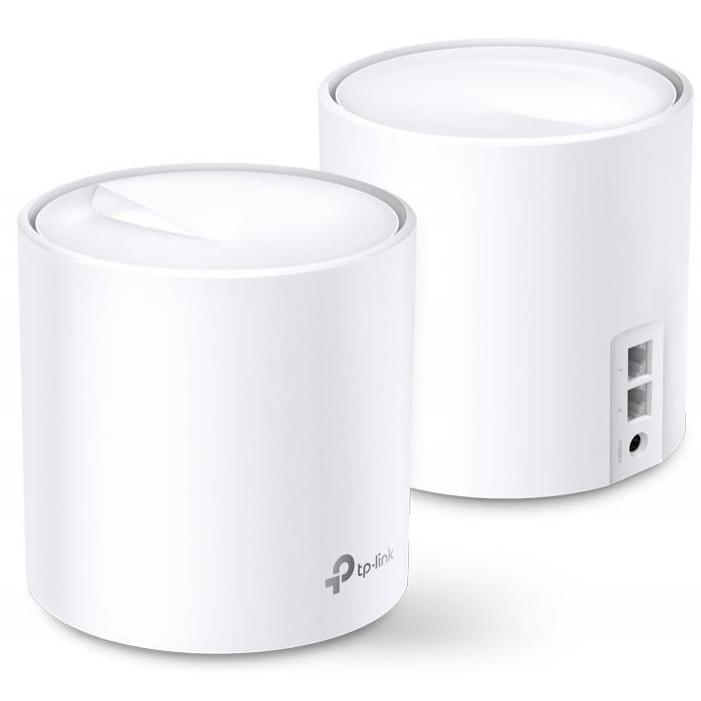 A large main feature product image of TP-Link Deco X20 - AX1800 Wi-Fi 6 Mesh System (2 Pack)
