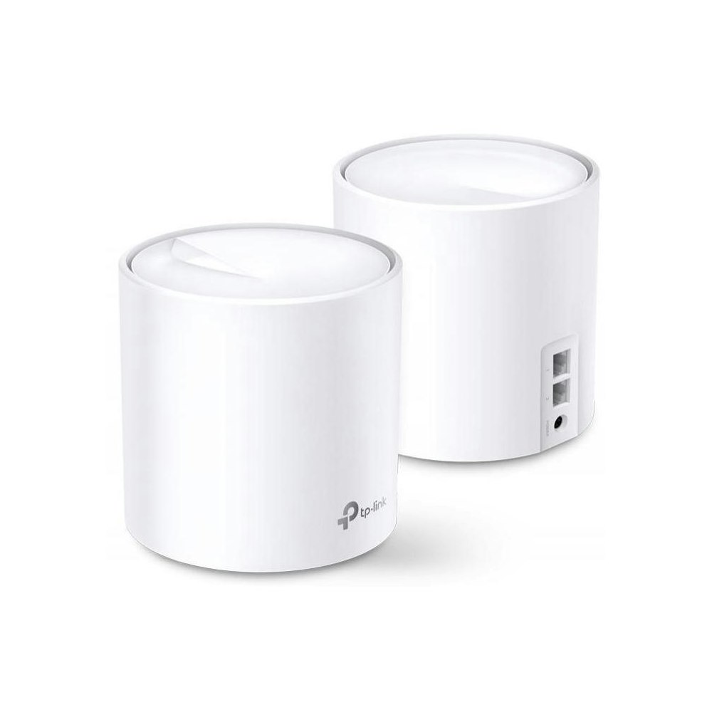 A large main feature product image of TP-Link Deco X20 - AX1800 Wi-Fi 6 Mesh System (2 Pack)