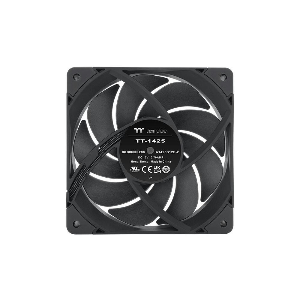 A large main feature product image of Thermaltake Toughfan 14 Pro - 140mm PWM Radiator Fan 