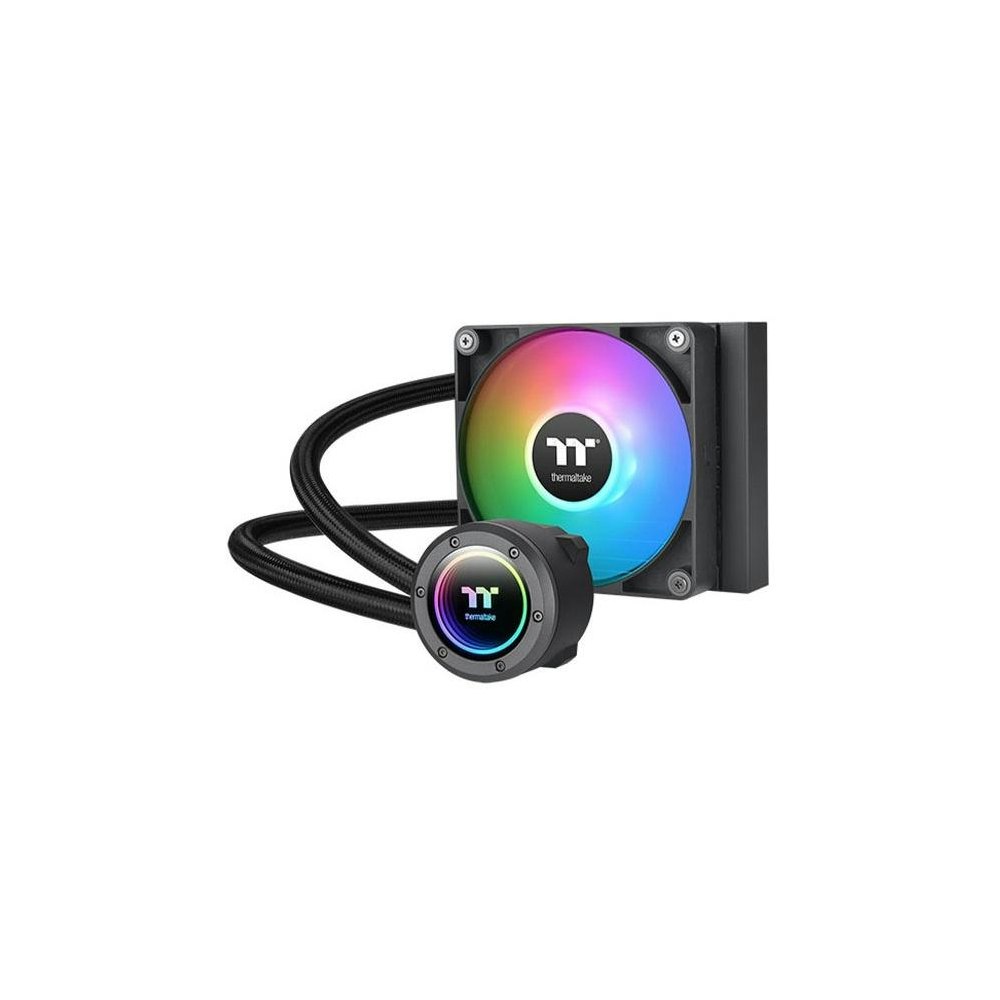 A large main feature product image of Thermaltake TH120 V2 ARGB - 120mm AIO Liquid CPU Cooler