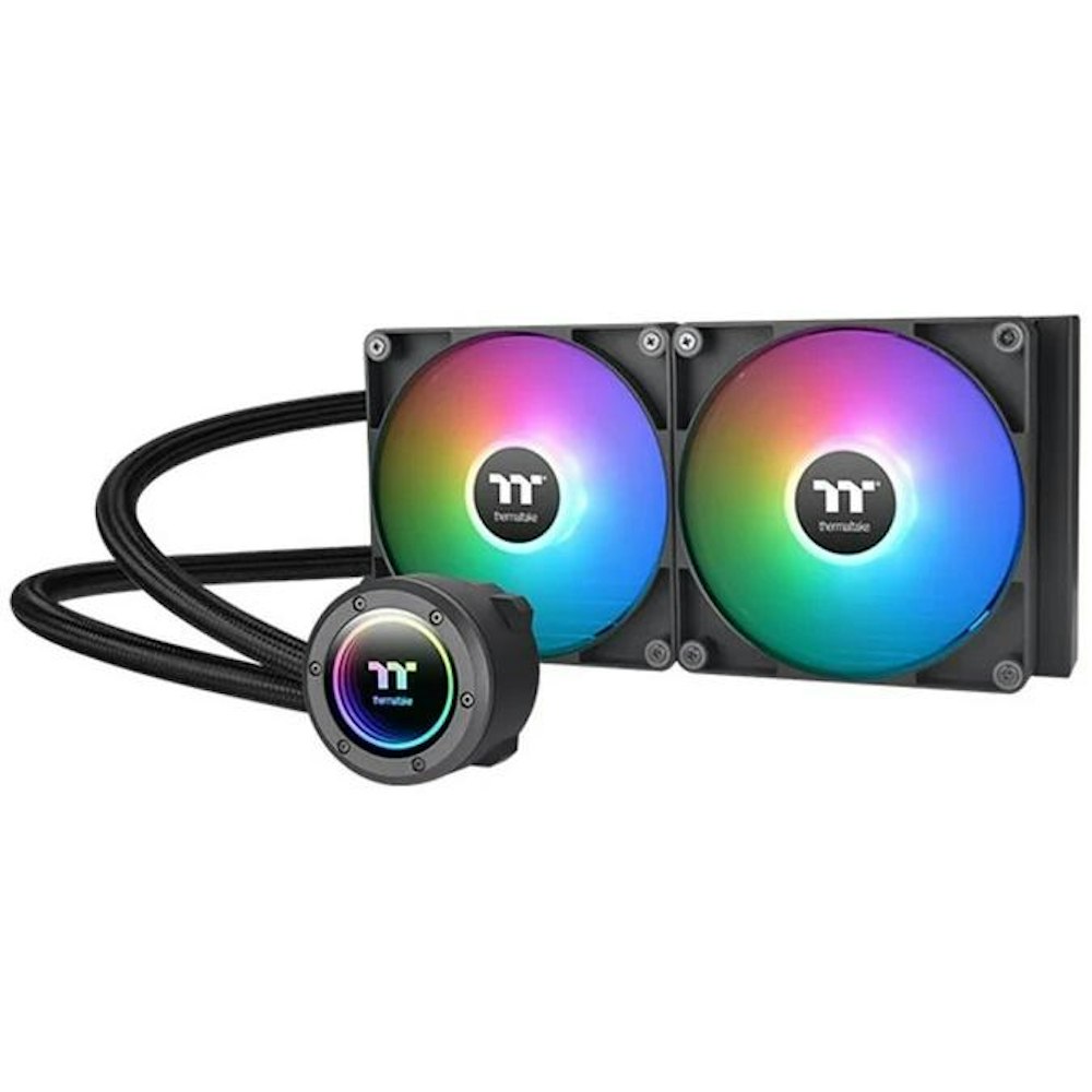 A large main feature product image of Thermaltake TH280 V2 ARGB - 280mm AIO Liquid CPU Cooler