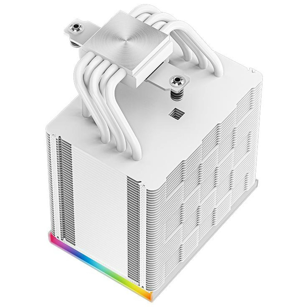 A large main feature product image of DeepCool AK500 Digital WH CPU Cooler - White