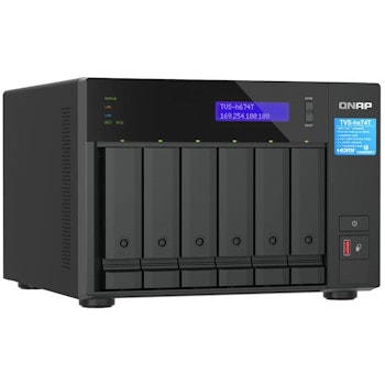 Product image of QNAP TVS-h674T-i5-32G Intel I5 6 Core 6 Bay Thunderbolt NAS - Click for product page of QNAP TVS-h674T-i5-32G Intel I5 6 Core 6 Bay Thunderbolt NAS