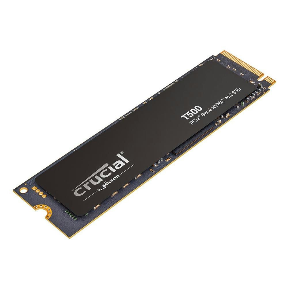 A large main feature product image of Crucial T500 PCIe Gen4 NVMe M.2 SSD - 1TB