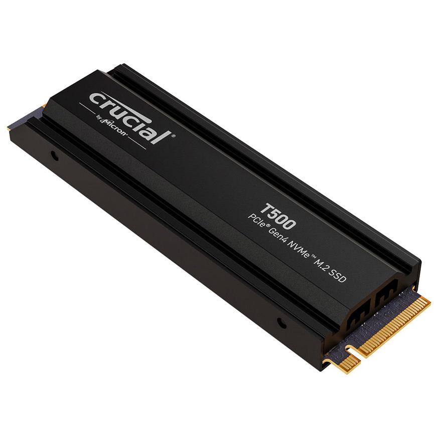 Crucial T500 w/ Heatsink PCIe Gen4 NVMe M.2 SSD - 2TB | PLE Computers