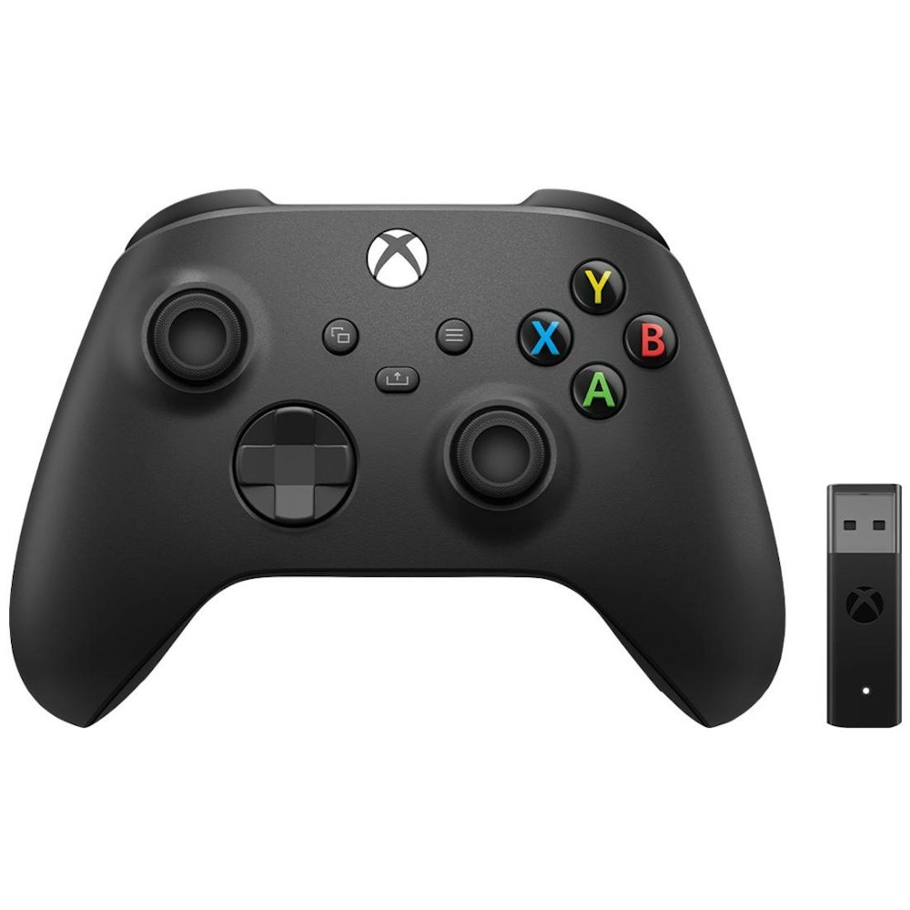 A large main feature product image of Microsoft Xbox Wireless Controller with Wireless Adapter