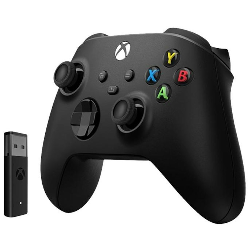 A large main feature product image of Microsoft Xbox Wireless Controller with Wireless Adapter