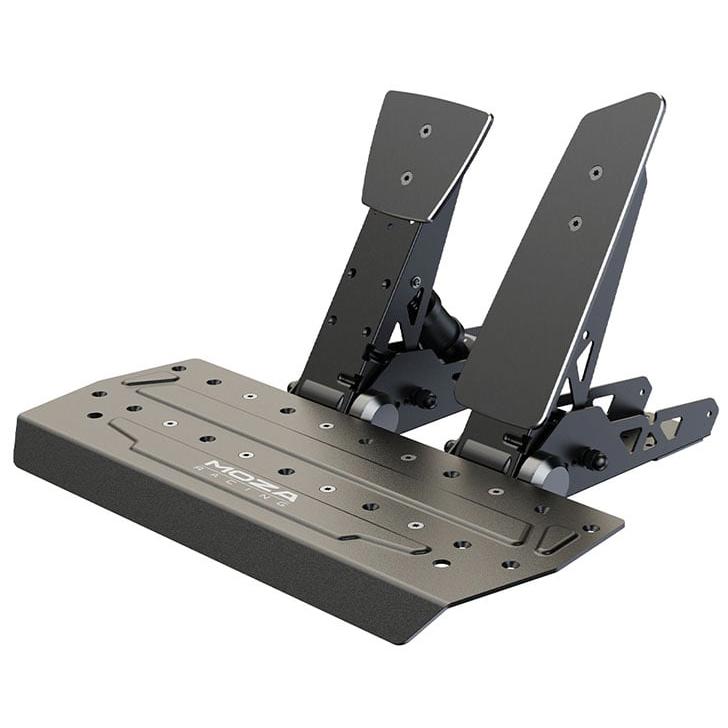 A large main feature product image of MOZA SR-P Throttle & Brake Pedal Set