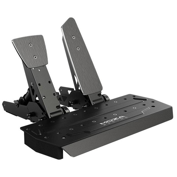 A large main feature product image of MOZA SR-P Throttle & Brake Pedal Set