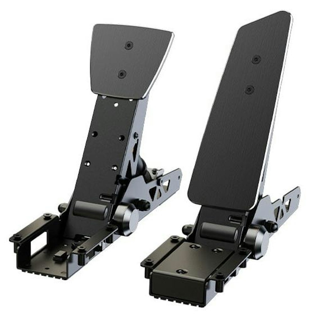 A large main feature product image of MOZA SR-P Throttle & Brake Pedal Set