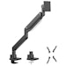 A product image of Brateck Super Heavy-Duty Gas Spring Monitor Arm Fit Most 17"-57" Monitors - Matte Black