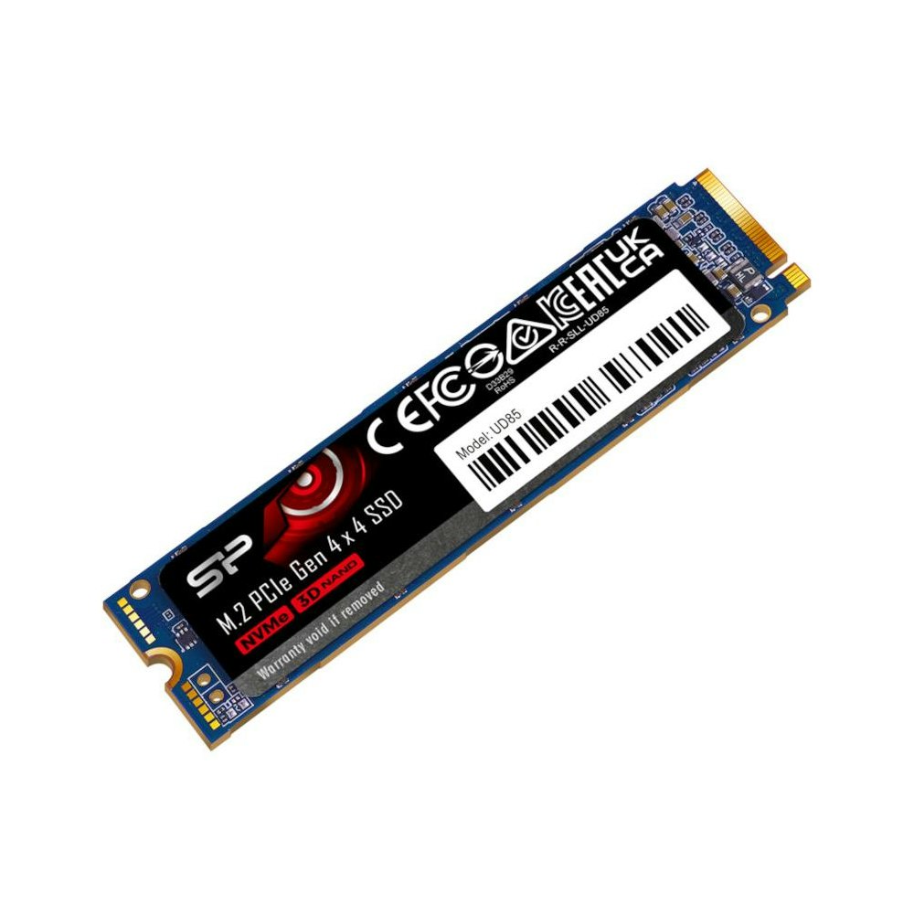 A large main feature product image of Silicon Power UD85 PCIe 4.0 NVMe M.2 SSD - 500GB