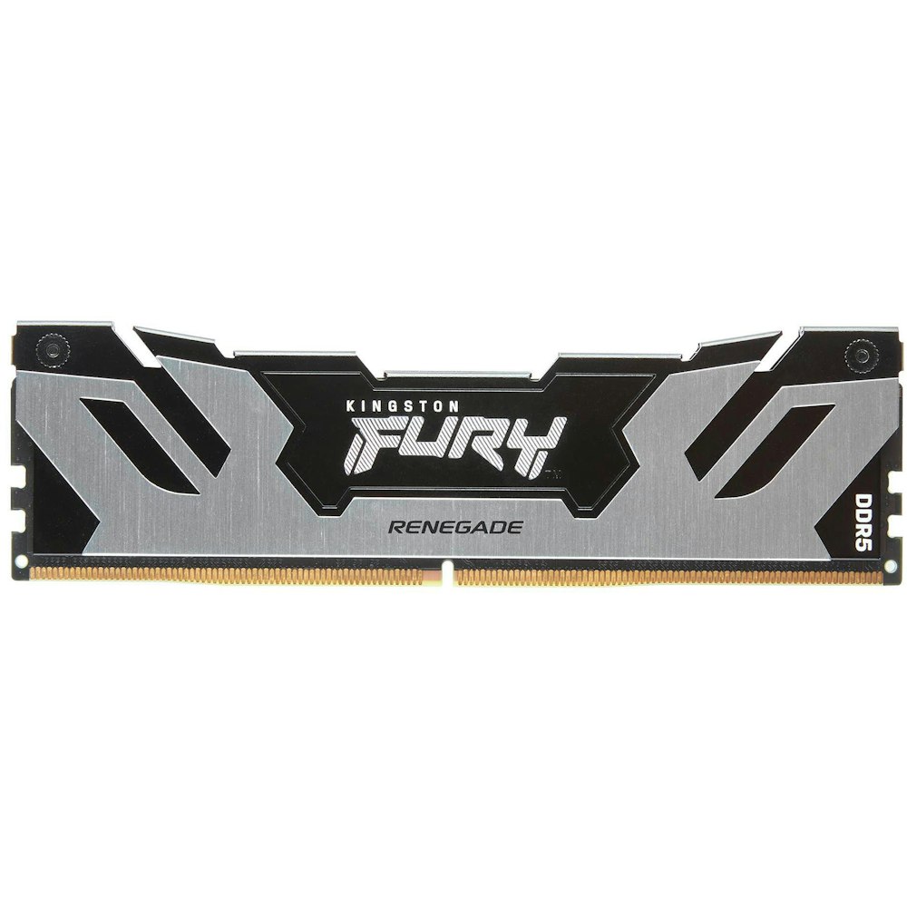 A large main feature product image of Kingston 48GB Kit (2x24GB) DDR5 Fury Renegade CL38 7200Mhz - Black