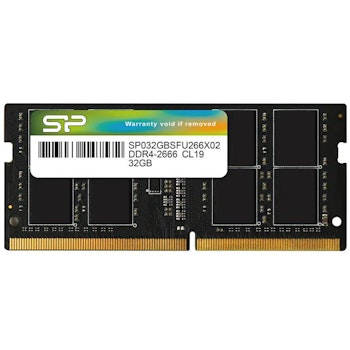 Product image of Silicon Power 32GB Single (1x32GB) DDR4 SO-DIMM C19 2666MHz - Click for product page of Silicon Power 32GB Single (1x32GB) DDR4 SO-DIMM C19 2666MHz