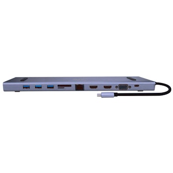 Product image of Cruxtec CH02-SG 11 in 1 USB-C 100W Power Delivery Triple Monitor Docking Station - Click for product page of Cruxtec CH02-SG 11 in 1 USB-C 100W Power Delivery Triple Monitor Docking Station