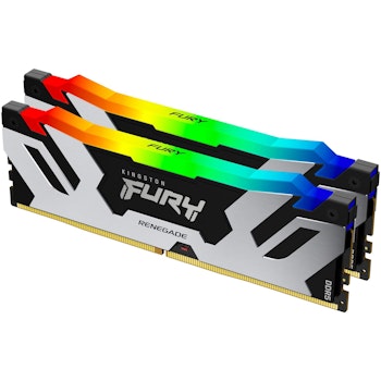 Product image of Kingston 32GB Kit (2x16GB) DDR5 Fury Renegade RGB C38 8000MHz - Click for product page of Kingston 32GB Kit (2x16GB) DDR5 Fury Renegade RGB C38 8000MHz